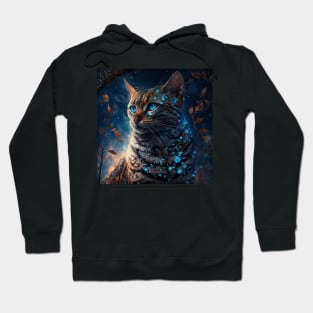 Shimmering Bengal Cat Hoodie